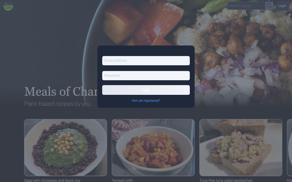 Meals of Change screenshot